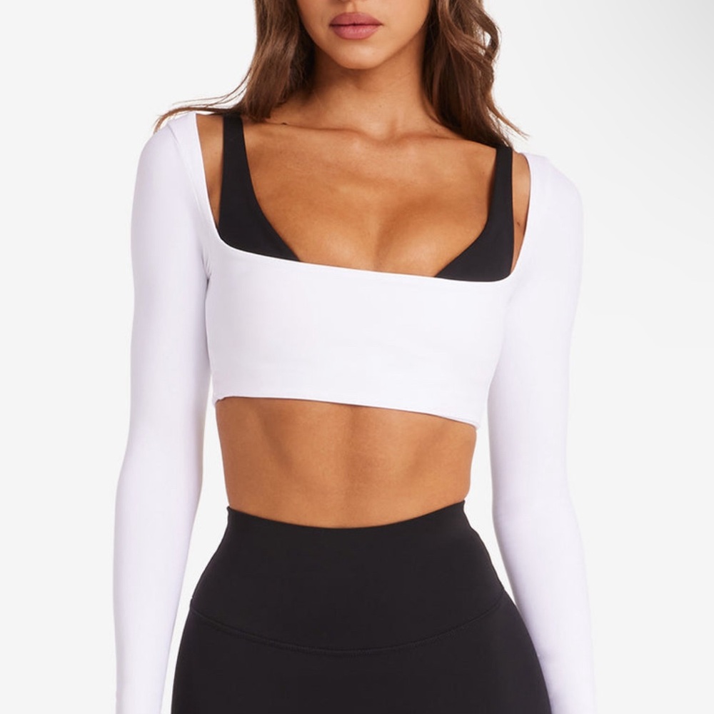 CSB X Isabelle Mathers Scoop Long Sleeve White